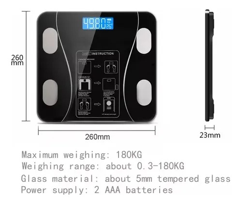 BASCULA INTELIGENTE CON BLUETOOTH